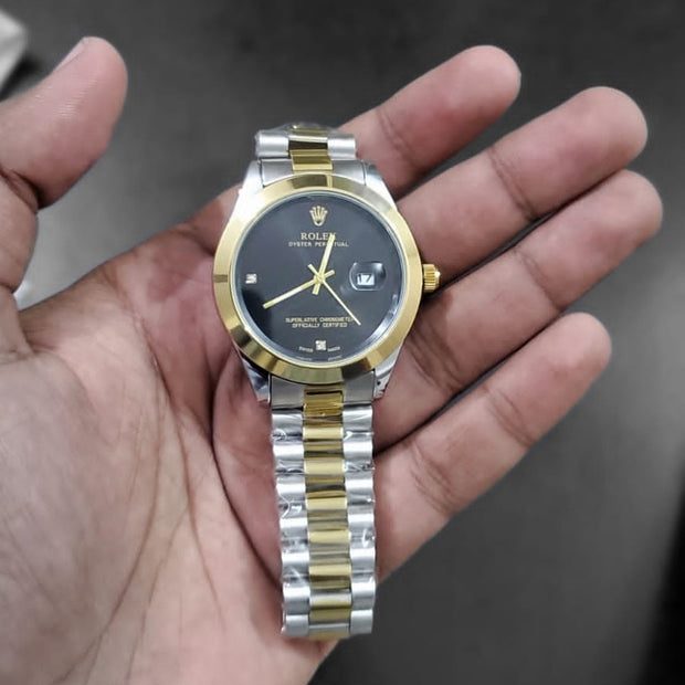 Rolex Limited Edition | Midnight Black Dial | Gold + SIlver