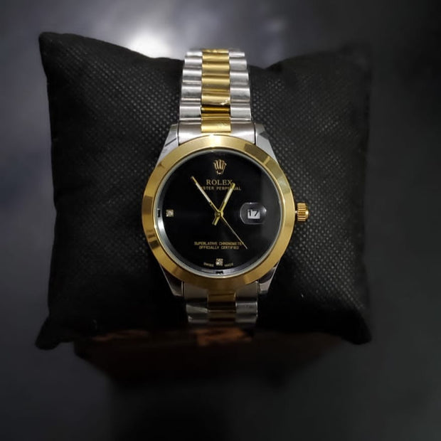 Rolex Limited Edition | Midnight Black Dial | Gold + SIlver